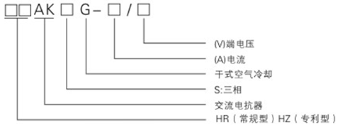 進(jìn)、出線(xiàn)電抗器型號(hào)含義